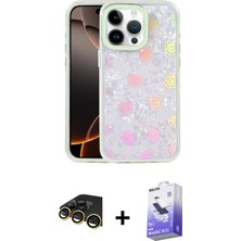 BUTİMAR'S iPhone 14 Pro Max Odak Prime - Siyah Bilvis 5in1 5d Magic Hayalet Cam Ekran Koruyucu + Gold Raze Metal Kamera Lens