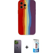 BUTİMAR'S iPhone 12 Pro Max Yadigar Çizgi - Siyah 5d Eko Cam Ekran Koruyucu + Yeşil Neon Fosforlu Kamera Lens