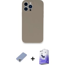 BUTİMAR'S iPhone 13 Pro Max Zirve Modern Özel Seri - Siyah Bilvis 5in1 5d Magic Hayalet Cam Ekran Koruyucu + Koyu Yeşil Metal Kamera Lens Koruma Cam