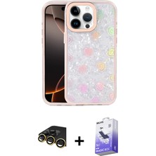 BUTİMAR'S iPhone 14 Pro Max Odak Prime - Siyah Bilvis 5in1 5d Magic Hayalet Cam Ekran Koruyucu + Gold Raze Metal Kamera Lens