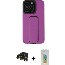 BUTİMAR'S iPhone 14 Pro Çekirdek Yansıma - Siyah Polymer Nano Ekran Koruyucu + Gold Raze Metal Kamera Lens