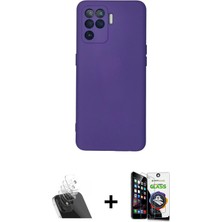 BUTİMAR'S Reno 5 Lite Ahenk Serisi - Şeffaf Temperli Cam Ekran Koruyucu + Şeffaf Kamera Lens Koruma Cam