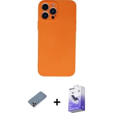 BUTİMAR'S iPhone 13 Pro Max Ahenk Serisi - Siyah Bilvis 5in1 5d Magic Hayalet Cam Ekran Koruyucu + Mor Metal Kamera Lens Koruma Cam