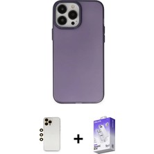 BUTİMAR'S iPhone 13 Pro Max Ahenk Çizgi Prime - Siyah Bilvis 5in1 3D Magic Cam Ekran Koruyucu + Gold Shine Kamera Lens