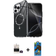 BUTİMAR'S iPhone 14 Pro Max Kıvılcım Form Prime - Siyah 18D Cam Ekran Koruyucu + Gold Bilvis Titan Kamera Lens