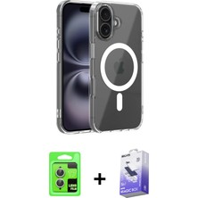 BUTİMAR'S iPhone 17 Ahenk Minimal Serisi - Siyah Bilvis 5in1 5d Magic Hayalet Cam Ekran Koruyucu + Gümüş Raze Metal Kamera Lens