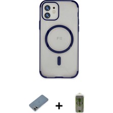 BUTİMAR'S iPhone 12 Eksen Klasik Koleksiyonu - Siyah Joko Magic 5d Hayalet Cam + Gold Metal Kamera Lens Koruma Cam