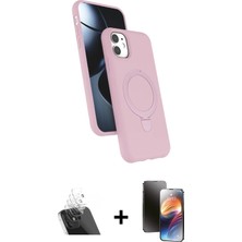 BUTİMAR'S iPhone 11 Iz Işık Koleksiyonu - Siyah 3D Antistatik Mat Seramik Nano Ekran Koruyucu + Şeffaf Kamera Lens Koruma Cam