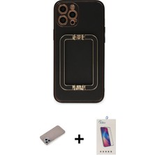 BUTİMAR'S iPhone 12 Pro Max Kozmos Minimal Prime - Siyah Joko 5d Cam + Sierra Blue Shine Kamera Lens Koruma Cam