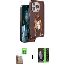 BUTİMAR'S iPhone 16 Pro Nova Form Koleksiyonu - Şeffaf 360 Full Body Arka Koruyucu + Çöl Titanyum Raze Metal Kamera Lens
