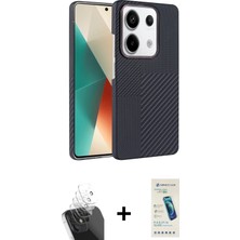 BUTİMAR'S Redmi Note 13 Pro 4g Doruk Serisi - Şeffaf Pasifik Cam Ekran Koruyucu + Şeffaf Kamera Lens Koruma Cam