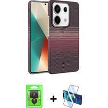 BUTİMAR'S Redmi Note 13 Pro 4g Doruk Serisi - Siyah 3D Antistatik Seramik Nano Ekran Koruyucu + Siyah Raze Metal Kamera Lens