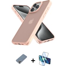 BUTİMAR'S iPhone 12 Pro Max Atlas Form - Siyah 3D Antistatik Cam Ekran Koruyucu + Gümüş Metal Kamera Lens Koruma Cam