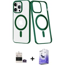 BUTİMAR'S iPhone 14 Pro Max Yörünge Minimal - Siyah Bilvis 5in1 5d Magic Hayalet Cam Ekran Koruyucu + Gold Bilvis Titan Kamera Lens