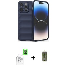 BUTİMAR'S iPhone 16 Pro Max Atlas Koleksiyonu - Siyah Joko Magic 5d Hayalet Cam + Beyaz Raze Metal Kamera Lens