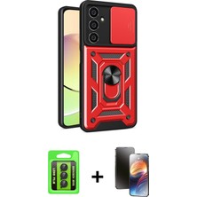 BUTİMAR'S Galaxy A25 5g Ahenk Klasik - Siyah 3D Antistatik Mat Seramik Nano Ekran Koruyucu + Siyah Raze Metal Kamera Lens