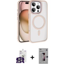 BUTİMAR'S iPhone 16 Pro Max Kıvılcım Prime - Siyah Bilvis 3D Mat Cam Ekran Koruyucu + Gümüş Bilvis Titan Kamera Lens