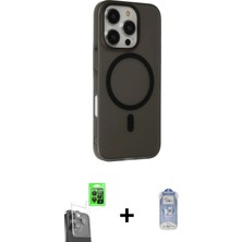 BUTİMAR'S iPhone 16 Pro Çekirdek Modern Prime - Siyah Joko Magic 5d Cam + Siyah Raze Metal Kamera Lens