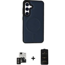 BUTİMAR'S Galaxy S24 Zirve Işık Serisi - Siyah 6d Antistatik Mat Seramik Hayalet Nano Ekran Koruyucu + Titan Gri Pvd Metal Kamera Lens