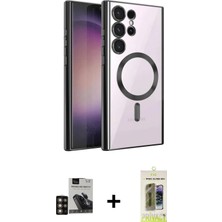 BUTİMAR'S Galaxy S24 Ultra Nova Işık Özel Seri - Siyah Joko Magic 5d Hayalet Cam + Gold Pvd Metal Kamera Lens