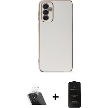 BUTİMAR'S Galaxy A14 4g Yankı Serisi - Siyah 6d Antistatik Mat Seramik Hayalet Nano Ekran Koruyucu + Şeffaf Kamera Lens Koruma Cam