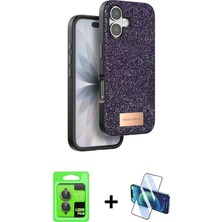 BUTİMAR'S iPhone 17 Vadi Klasik Serisi - Siyah 3D Antistatik Seramik Nano Ekran Koruyucu + Gri Raze Metal Kamera Lens