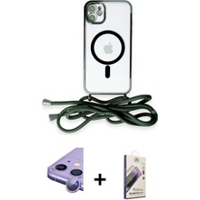 BUTİMAR'S iPhone 11 Eksen Özel Seri - Siyah Bilvis 3D Mat Cam Ekran Koruyucu + Mor Raze Metal Kamera Lens