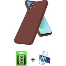 BUTİMAR'S Galaxy S25 Fe Kozmos Yansıma Özel Seri - Siyah 3D Antistatik Seramik Nano Ekran Koruyucu + Yeşil Raze Metal Kamera Lens