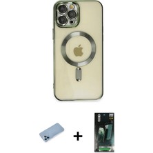 BUTİMAR'S iPhone 12 Pro Max Nova Işık Özel Seri - Siyah 360 Mat Full Body Arka Koruyucu + Mavi Shine Kamera Lens Koruma Cam