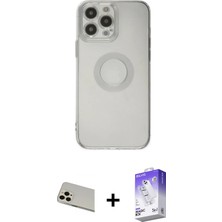 BUTİMAR'S iPhone 13 Pro Max Kutup Klasik - Siyah Bilvis 5in1 3D Magic Cam Ekran Koruyucu + Rose Gold Rainbow Kamera Lens Koruma Cam