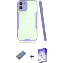 BUTİMAR'S iPhone 12 Atlas Asil Serisi - Siyah Bilvis 5in1 3D Magic Cam Ekran Koruyucu + Gold Shine Kamera Lens Koruma Cam