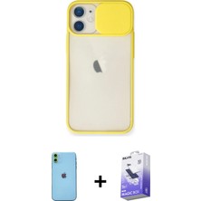 BUTİMAR'S iPhone 11 Vadi Çizgi - Siyah Bilvis 5in1 5d Magic Hayalet Cam Ekran Koruyucu + Yeşil Neon Fosforlu Kamera Lens