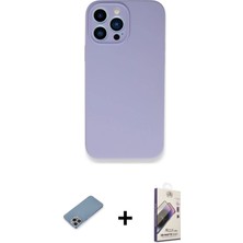 BUTİMAR'S iPhone 13 Pro Max Zirve Modern Özel Seri - Siyah Bilvis 3D Mat Cam Ekran Koruyucu + Gökkuşağı Shine Kamera Lens Koruma Cam