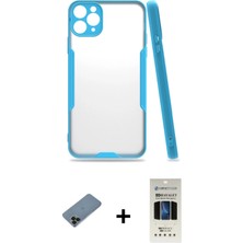 BUTİMAR'S iPhone 11 Pro Atlas Asil Serisi - Siyah 5d Hayalet Cam Ekran Koruyucu + Siyah Shine Kamera Lens Koruma Cam