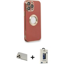 BUTİMAR'S iPhone 13 Pro Max Iz Form Serisi - Siyah Bilvis Hayalet Cam Ekran Koruyucu + Rose Gold Rainbow Kamera Lens Koruma Cam