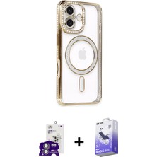 BUTİMAR'S iPhone 16 Zirve Doku Prime - Siyah Bilvis 5in1 5d Magic Hayalet Cam Ekran Koruyucu + Gümüş Bilvis Titan Kamera Lens