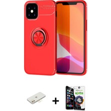 BUTİMAR'S iPhone 12 Mini Yankı Form Prime - Şeffaf Temperli Cam Ekran Koruyucu + Sarı Renkli Kamera Lens Koruma Cam