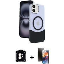 BUTİMAR'S iPhone 11 Kozmos Form Özel Seri - Siyah 3D Antistatik Mat Seramik Nano Ekran Koruyucu + Turuncu Pvd Metal Kamera Lens
