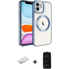 BUTİMAR'S iPhone 11 Nova Işık Özel Seri - Siyah 6d Antistatik Mat Seramik Hayalet Nano Ekran Koruyucu + Sarı Renkli Kamera Lens Koruma Cam