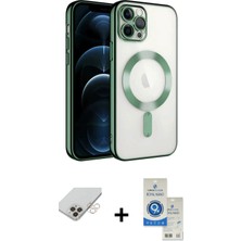 BUTİMAR'S iPhone 14 Pro Max Nova Işık Özel Seri - Şeffaf Royal Nano Ekran Koruyucu + Gold Band Metal Kamera Lens