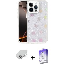 BUTİMAR'S iPhone 14 Pro Max Odak Prime - Siyah Bilvis 5in1 3D Magic Cam Ekran Koruyucu + Gümüş Band Metal Kamera Lens