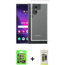 BUTİMAR'S Galaxy S24 Ultra Zirve Doku - Siyah Joko Magic 5d Hayalet Cam + Mor Raze Metal Kamera Lens