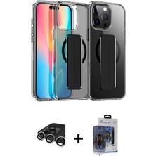 BUTİMAR'S iPhone 15 Pro Max Nova Işık Koleksiyonu - Siyah Vanessa Magic Cam + Gümüş Raze Metal Kamera Lens