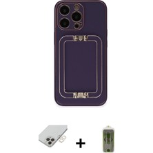 BUTİMAR'S iPhone 14 Pro Max Kozmos Minimal Prime - Siyah Joko Magic 5d Hayalet Cam + Gold Band Metal Kamera Lens