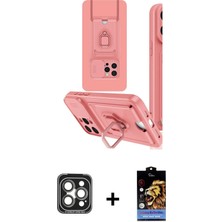 BUTİMAR'S iPhone 15 Pro Max Vadi Form Prime - Siyah Buffer Hayalet Cam Ekran Koruyucu + Gri Pvd Metal Kamera Lens