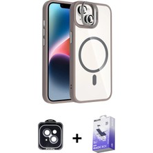 BUTİMAR'S iPhone 14 Yadigar Asil Koleksiyonu - Siyah Bilvis 5in1 5d Magic Hayalet Cam Ekran Koruyucu + Siyah Pvd Metal Kamera Lens