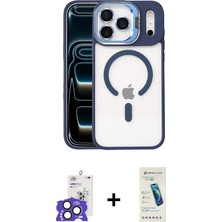 BUTİMAR'S iPhone 17 Pro Max Yadigar Asil Koleksiyonu - Şeffaf Pasifik Cam Ekran Koruyucu + Natural Grey Bilvis Titan Kamera Lens