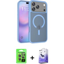 BUTİMAR'S iPhone 17 Pro Siluet Minimal Prime - Siyah Bilvis 5in1 5d Magic Hayalet Cam Ekran Koruyucu + Gri Raze Metal Kamera Lens