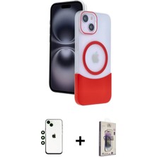 BUTİMAR'S iPhone 14 Kozmos Form Özel Seri - Siyah Bilvis 3D Cam Ekran Koruyucu + Yeşil Shine Kamera Lens