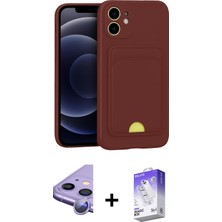 BUTİMAR'S iPhone 11 Vadi Çizgi Prime - Siyah Bilvis 5in1 3D Magic Cam Ekran Koruyucu + Mor Raze Metal Kamera Lens